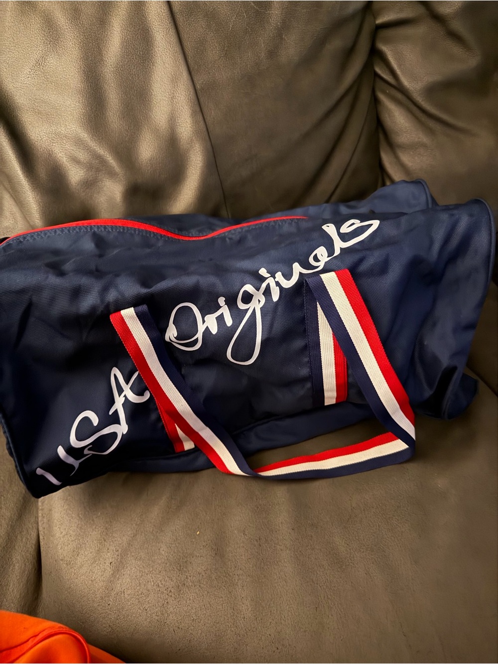 Navy 'Originals' Duffel Bag with navy w mystery items! - Men's Travel new